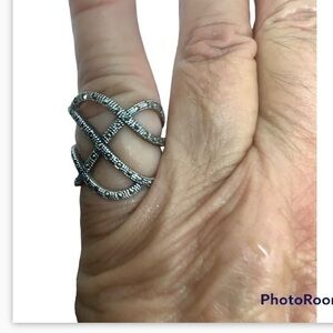 Sterling silver marcasite ring